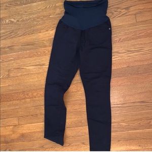 Luxe essentials denim maternity pants.